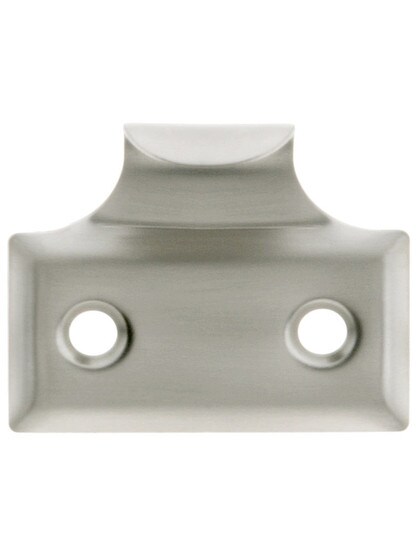 Stamped Brass Hook Style Sash Lift in Satin Nickel.